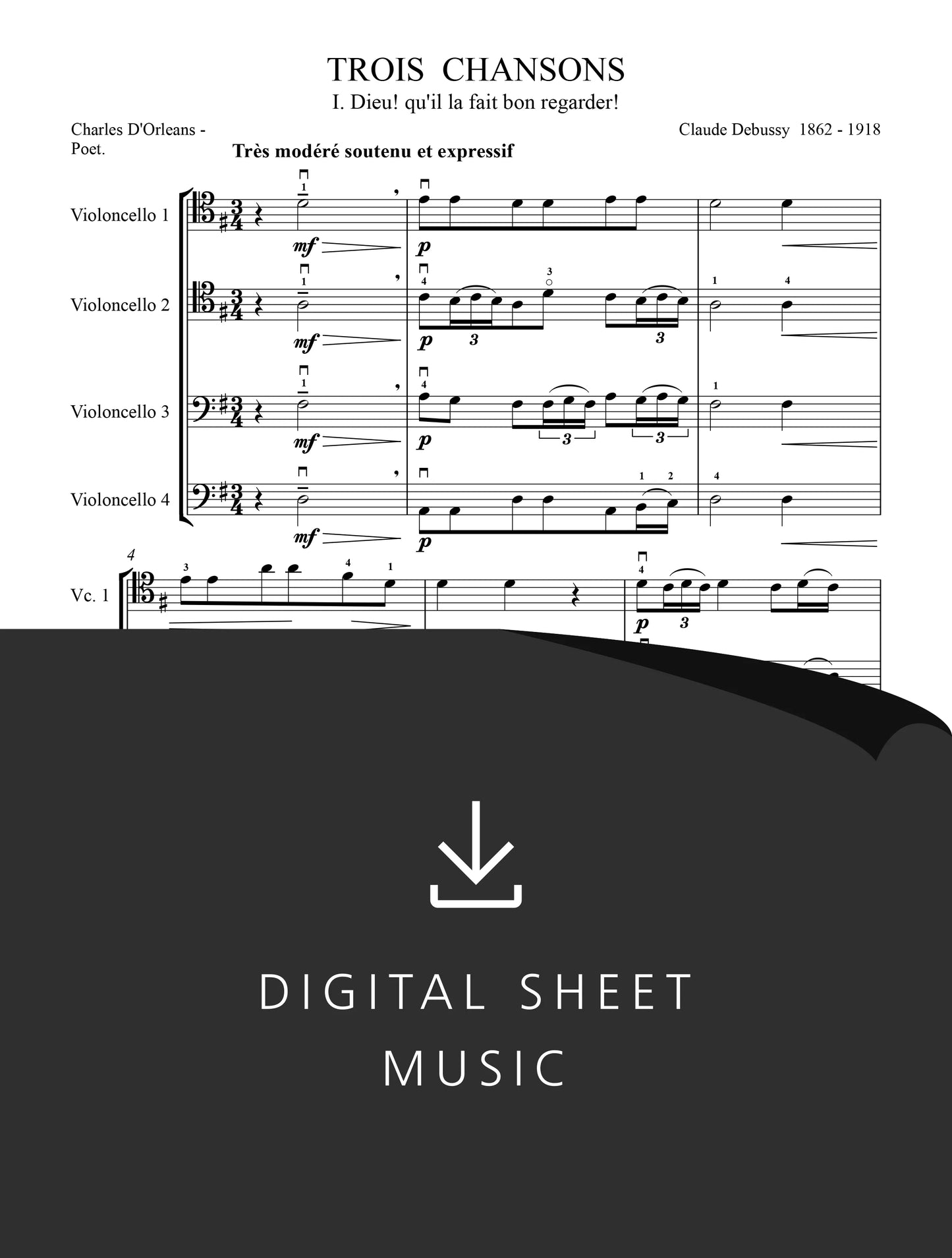 Dieu! Qu'il La Fait Bon Regarder! — Claude Debussy