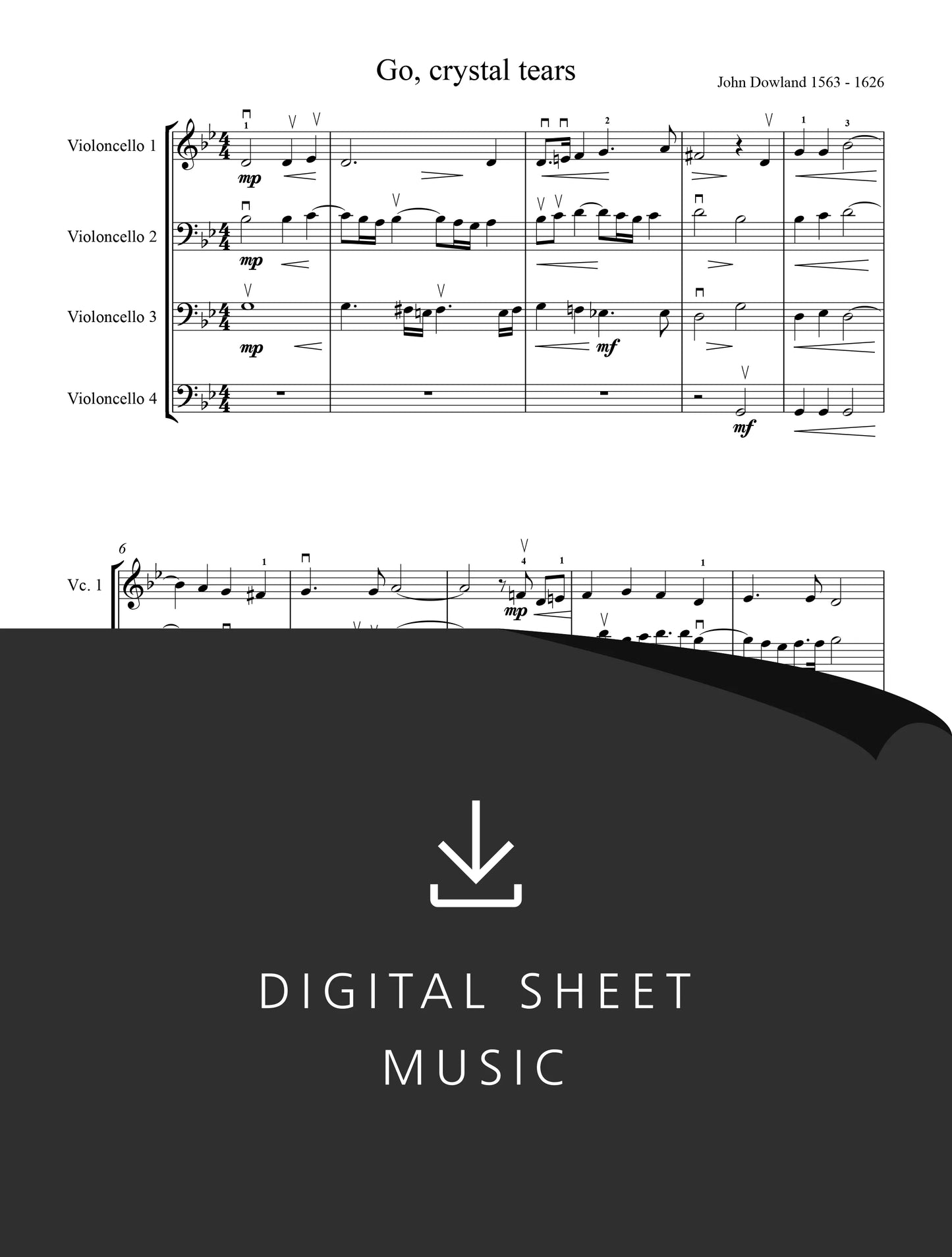 Go, Crystal Tears — John Dowland