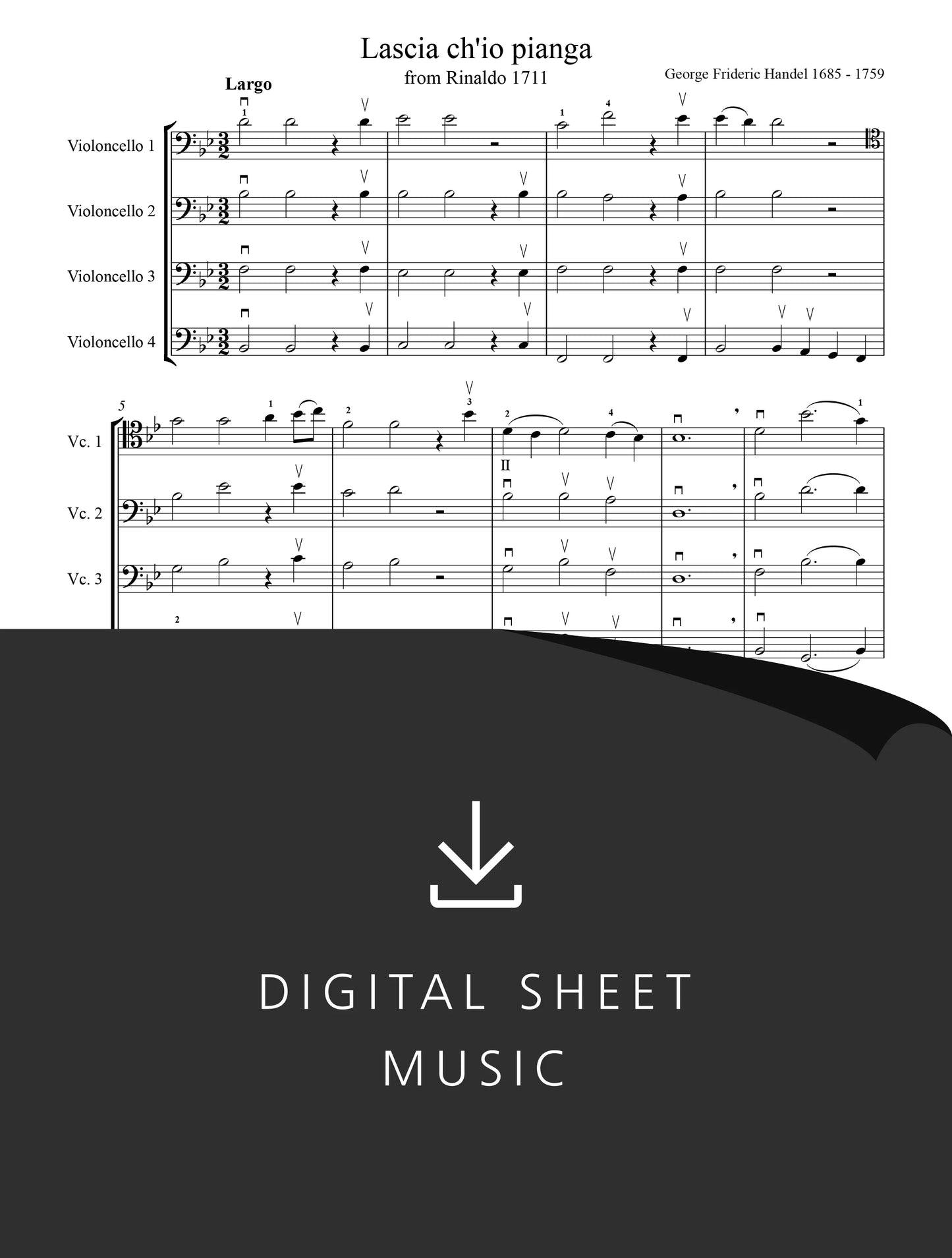 Lascia Ch'io Pianga — George Frideric Handel