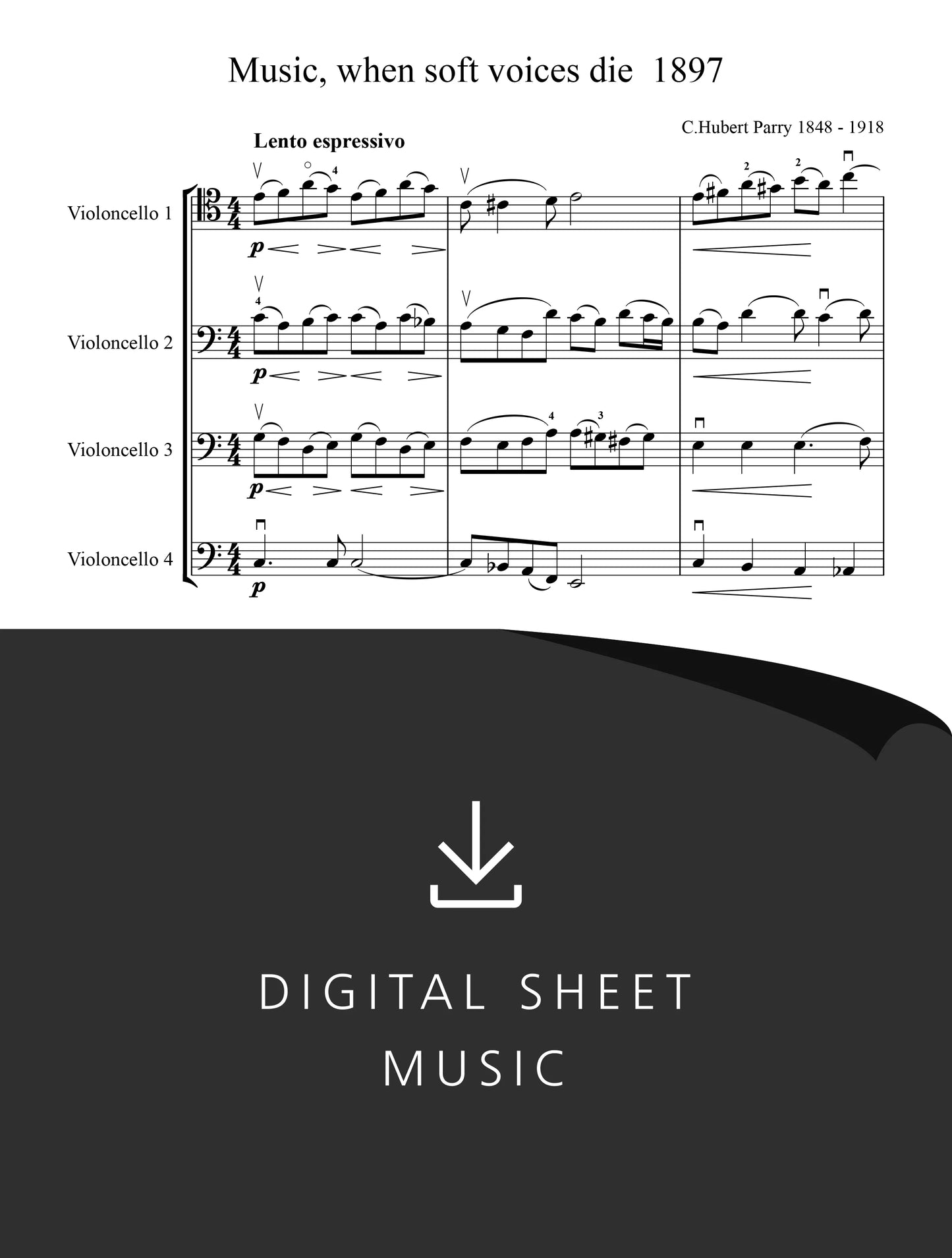Music, When Soft Voices Die — Hubert Parry