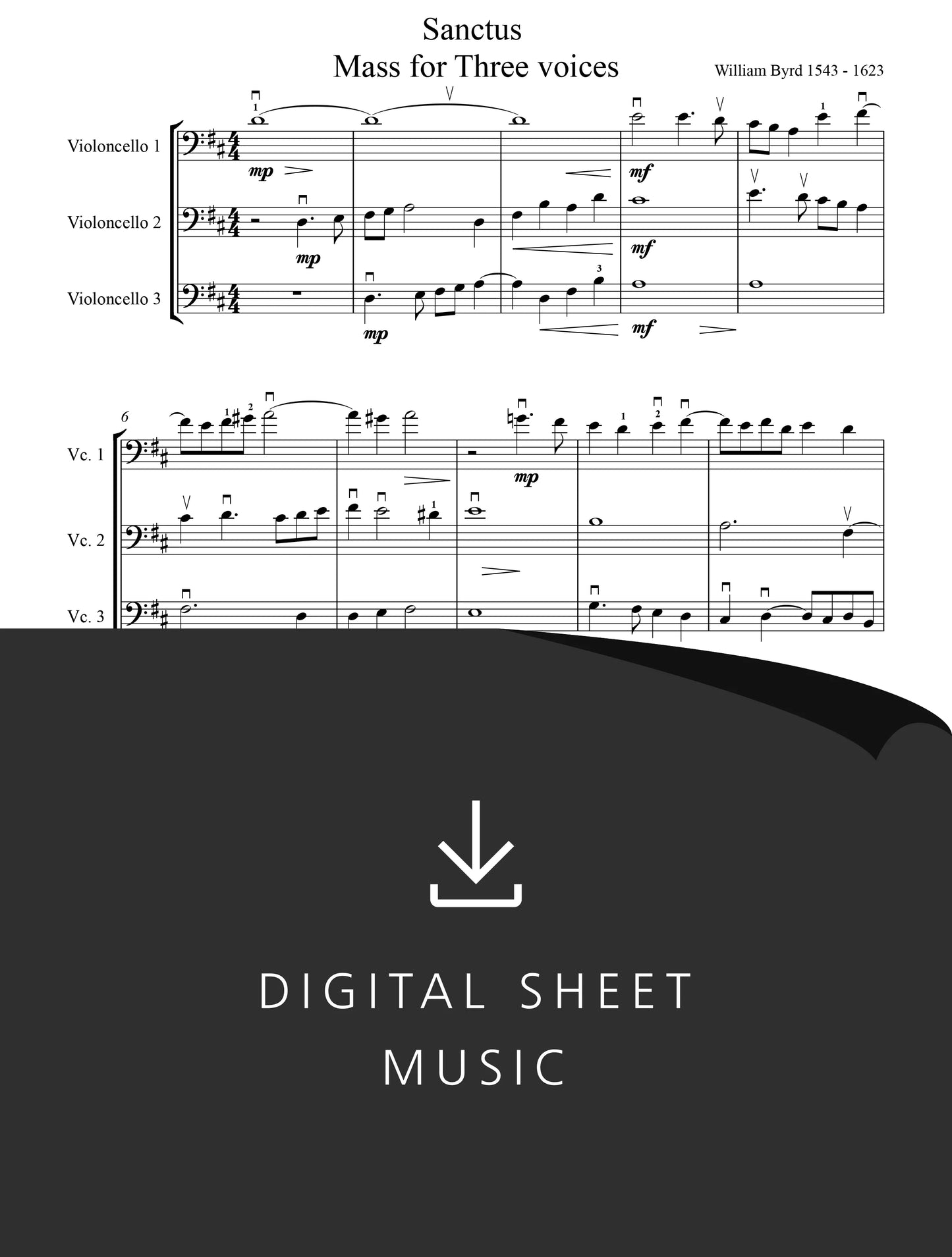 Sanctus from Mass for Three Voices — William Byrd